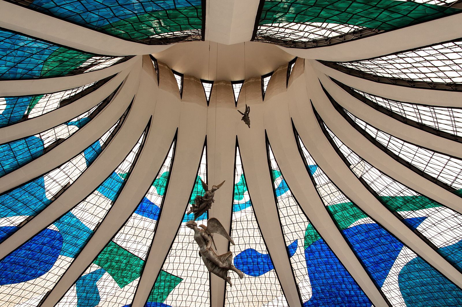 Inside the Cathedral of Brasília, Oscar Niemeyer